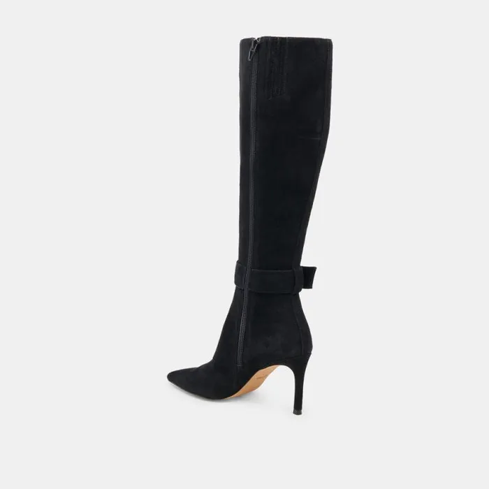 Dolce Vita Kinzy Boots Onyx Suede Women Boots and Booties