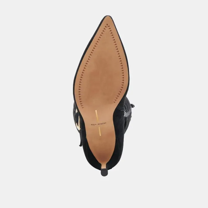 Dolce Vita Kinzy Boots Onyx Suede Women Boots and Booties