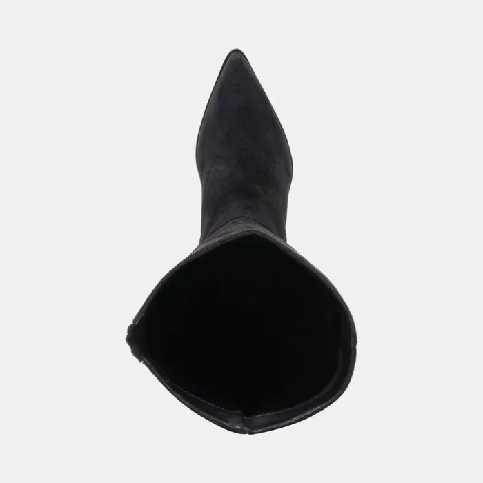 Dolce Vita Kirson Wide Calf Boots Onyx Suede Women Boots and Booties