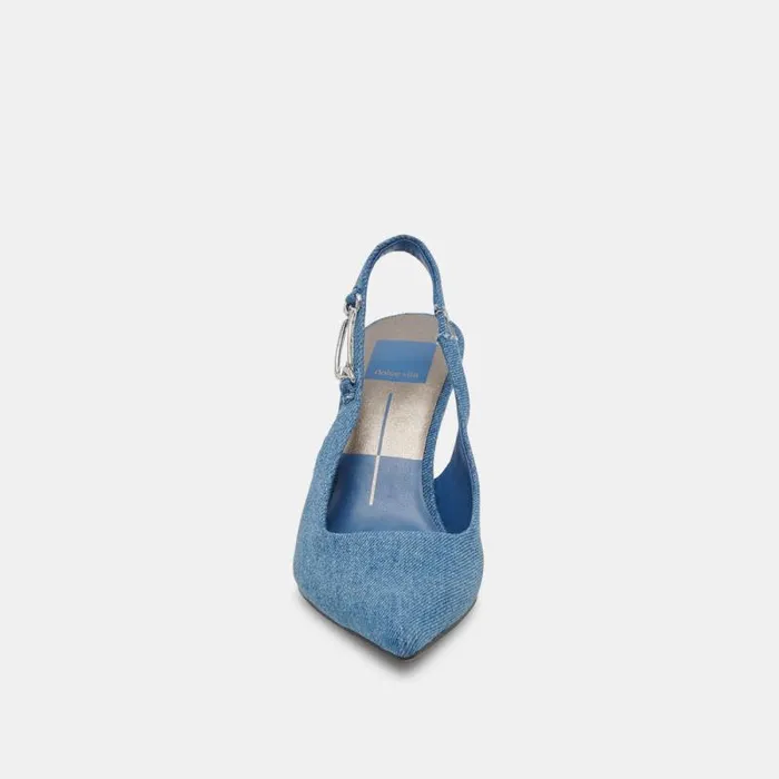 Dolce Vita Krista Heels Blue Denim Women Heels