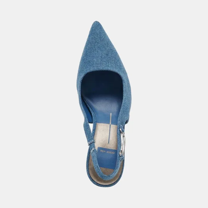 Dolce Vita Krista Heels Blue Denim Women Heels
