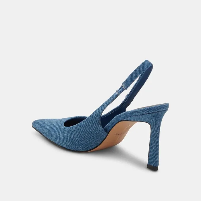 Dolce Vita Krista Heels Blue Denim Women Heels