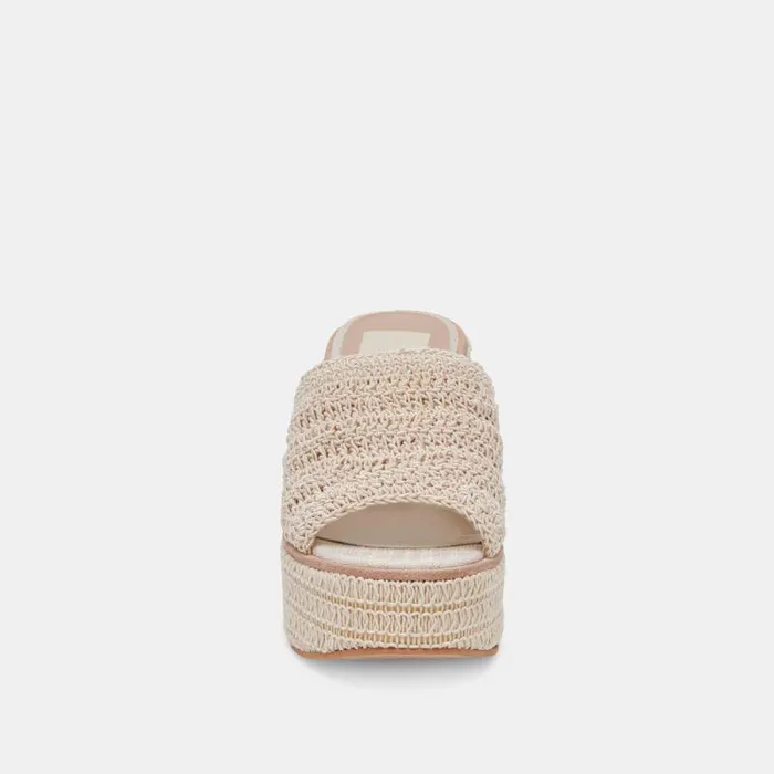 Dolce Vita Ladin Heels Ivory Woven Women Heels