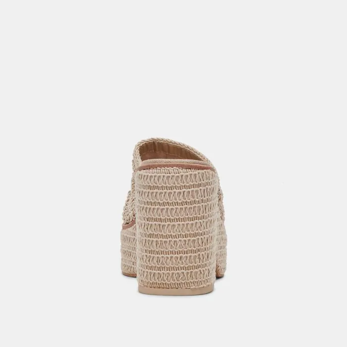 Dolce Vita Ladin Heels Ivory Woven Women Heels