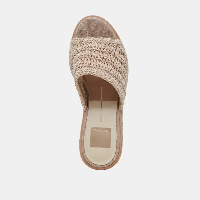 Dolce Vita Ladin Heels Ivory Woven Women Heels
