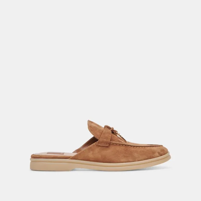 Dolce Vita Lasail Flats Brown Suede Women Flats and Loafers