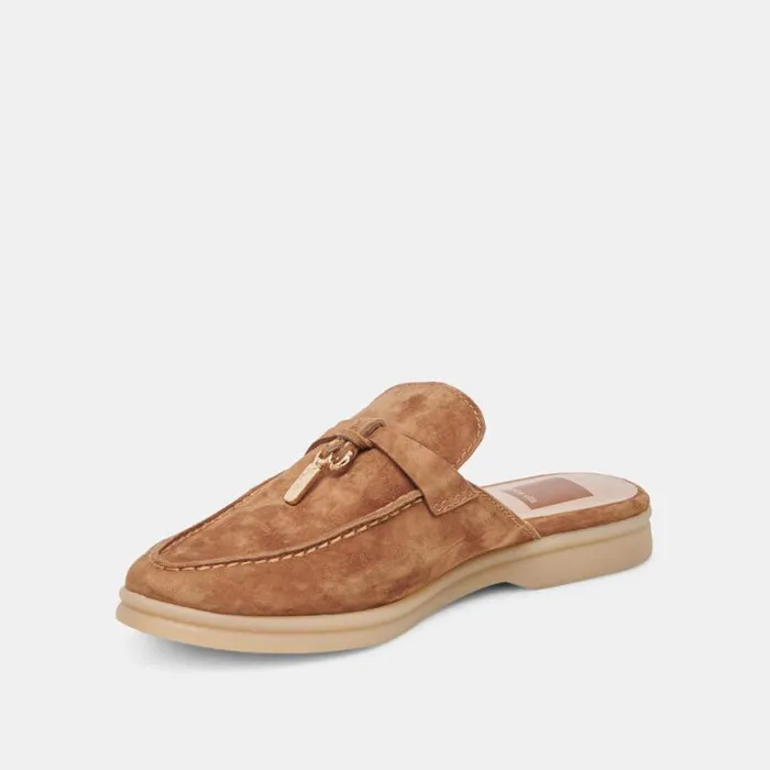 Dolce Vita Lasail Flats Brown Suede Women Flats and Loafers