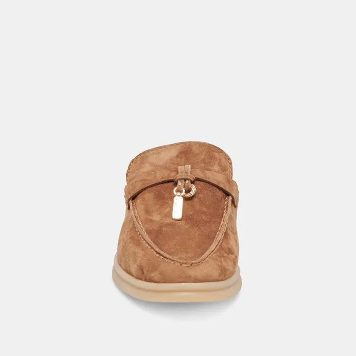 Dolce Vita Lasail Flats Brown Suede Women Flats and Loafers
