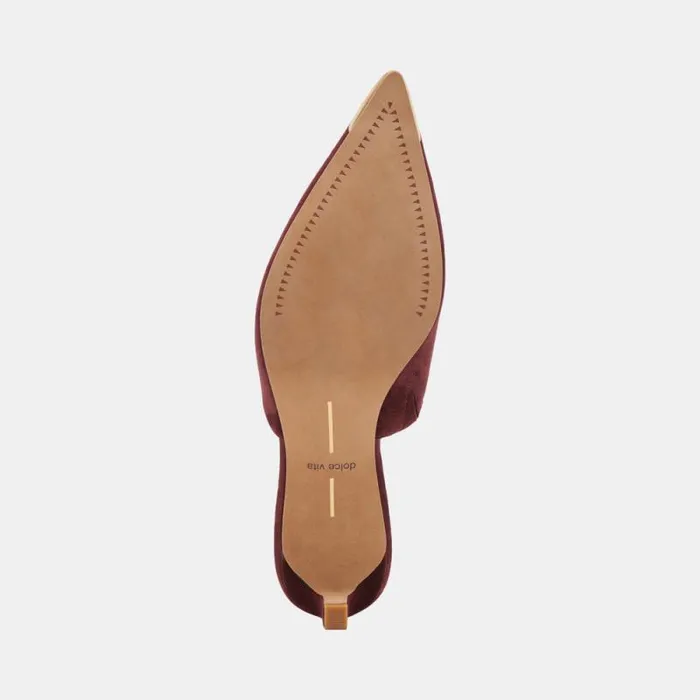 Dolce Vita Lexy Heels Cranberry Suede Women Heels