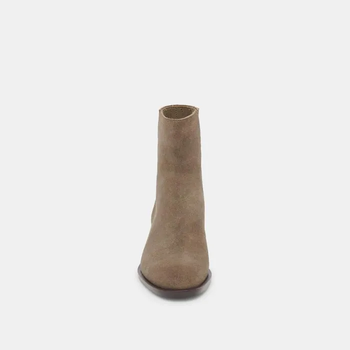 Dolce Vita Linny H2O Wide Boots Olive Suede Women Boots and Booties