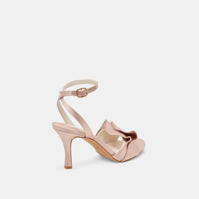 Dolce Vita Lunete Heels Lt Blush Satin Women Heels