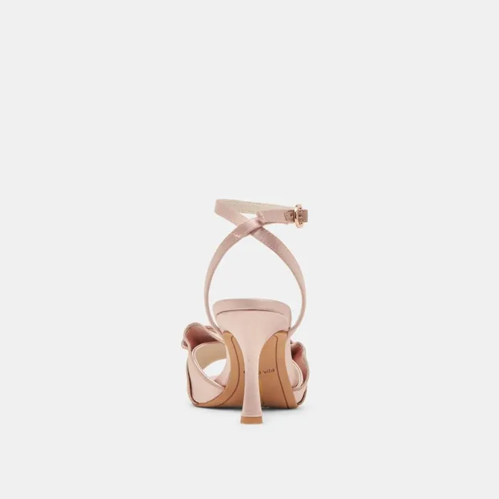Dolce Vita Lunete Heels Lt Blush Satin Women Heels