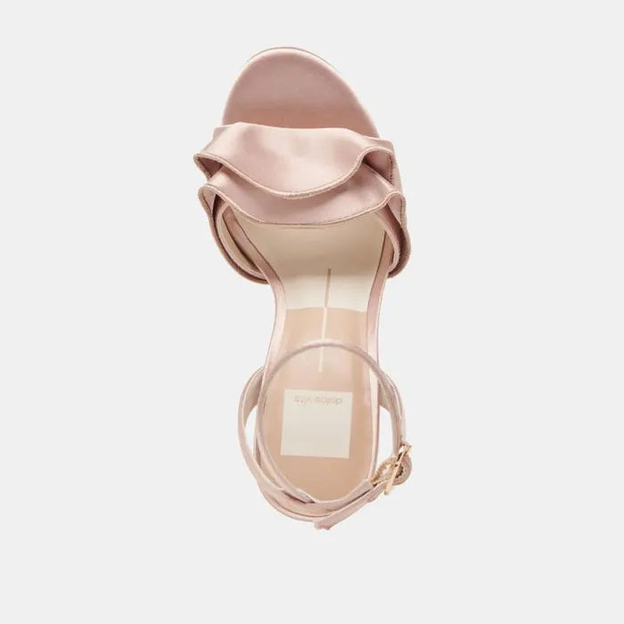 Dolce Vita Lunete Heels Lt Blush Satin Women Heels