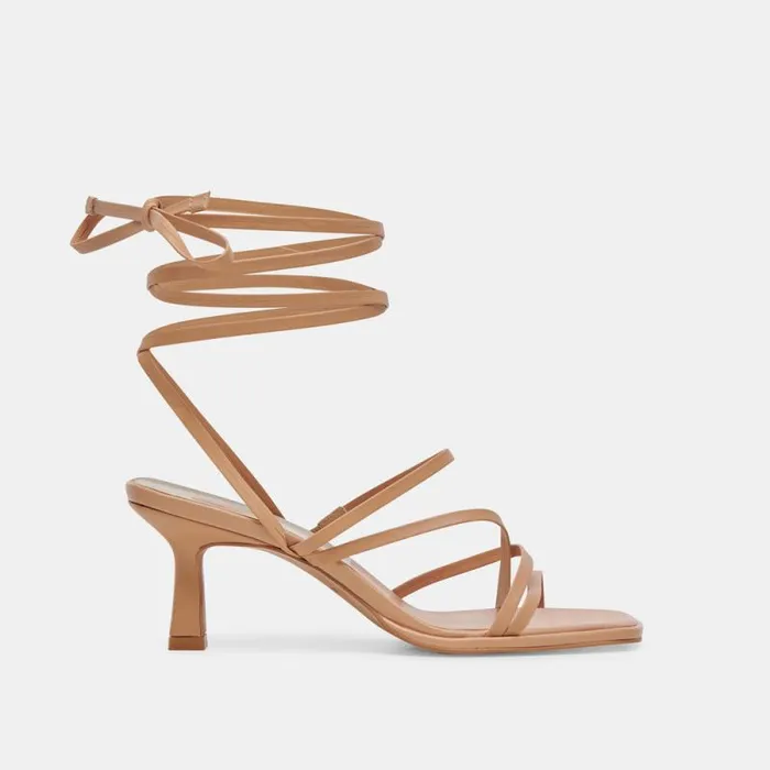 Dolce Vita Malabo Heels Light Tan Leather Women Heels