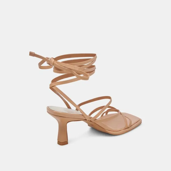Dolce Vita Malabo Heels Light Tan Leather Women Heels