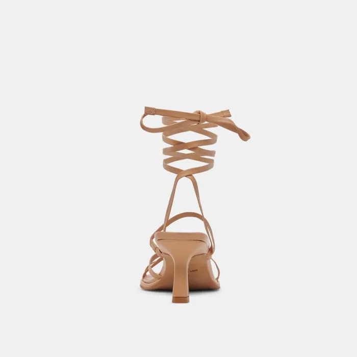 Dolce Vita Malabo Heels Light Tan Leather Women Heels