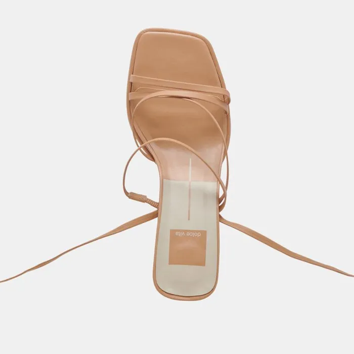 Dolce Vita Malabo Heels Light Tan Leather Women Heels