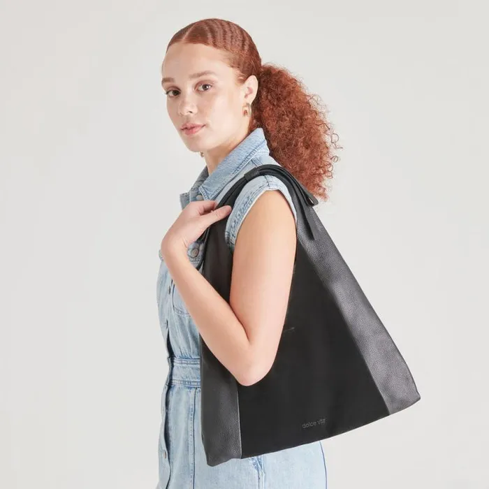 Dolce Vita Marie Tote Black Multi Leather Women Handbags