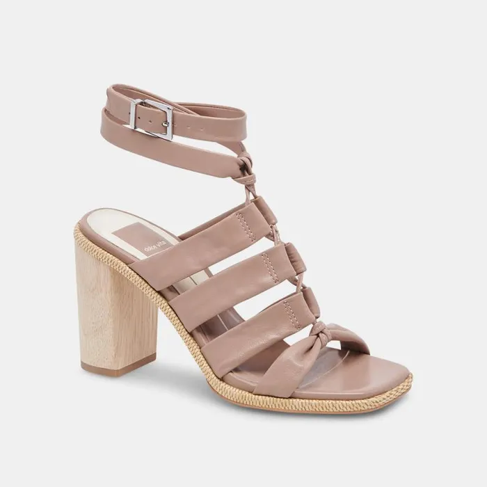 Dolce Vita Olema Heels Cafe Leather Women Heels