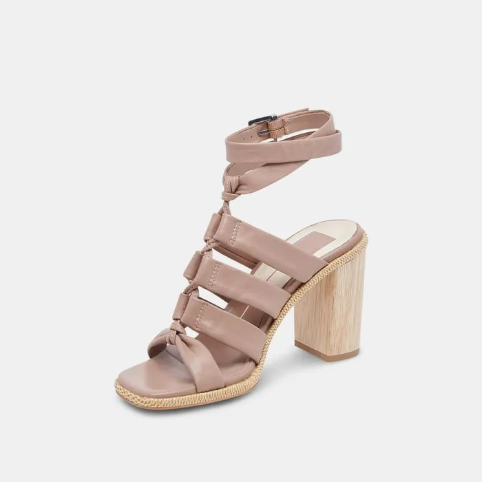 Dolce Vita Olema Heels Cafe Leather Women Heels
