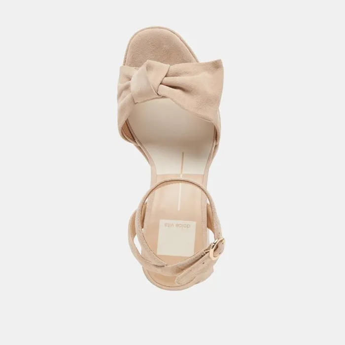 Dolce Vita Pacie Heels Camel Suede Women Heels