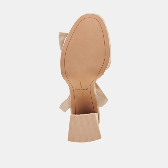 Dolce Vita Pacie Heels Camel Suede Women Heels