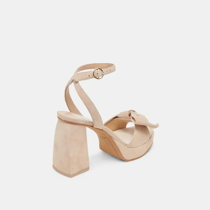 Dolce Vita Pacie Heels Camel Suede Women Heels