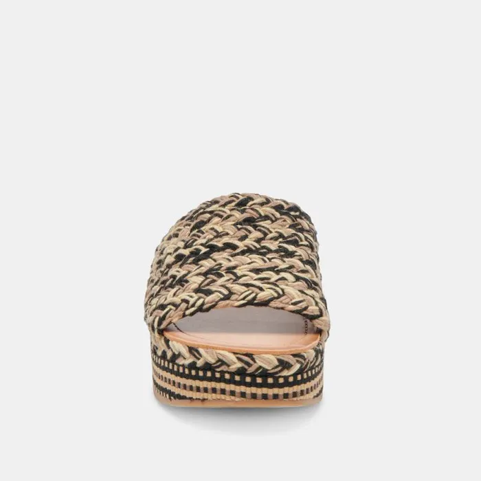 Dolce Vita Pazli Sandals Black Multi Woven Women Sandals
