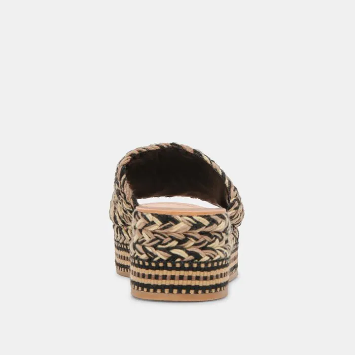 Dolce Vita Pazli Sandals Black Multi Woven Women Sandals