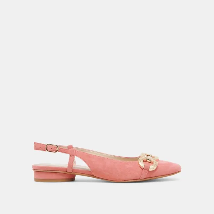 Dolce Vita Ramano Flats Coral Suede Women Flats and Loafers