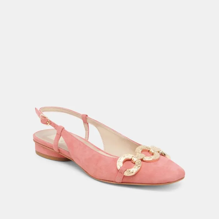 Dolce Vita Ramano Flats Coral Suede Women Flats and Loafers