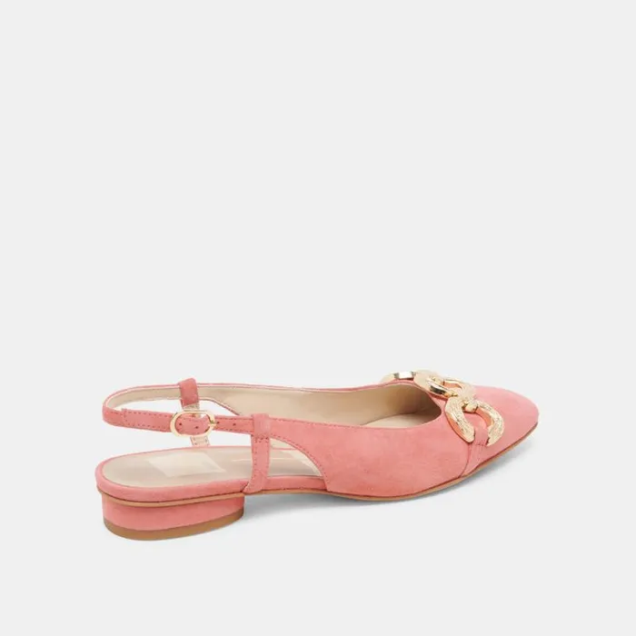 Dolce Vita Ramano Flats Coral Suede Women Flats and Loafers