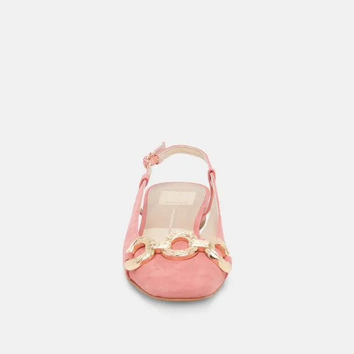 Dolce Vita Ramano Flats Coral Suede Women Flats and Loafers
