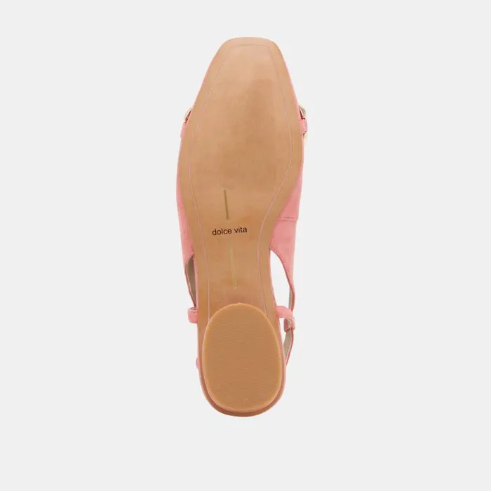 Dolce Vita Ramano Flats Coral Suede Women Flats and Loafers
