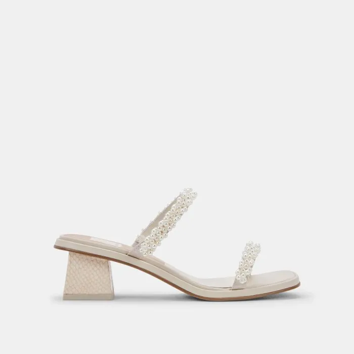 Dolce Vita River Pearl Heels Vanilla Pearls Women Heels