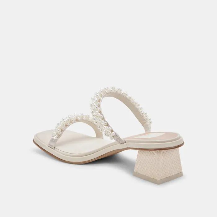 Dolce Vita River Pearl Heels Vanilla Pearls Women Heels