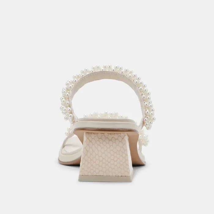 Dolce Vita River Pearl Heels Vanilla Pearls Women Heels