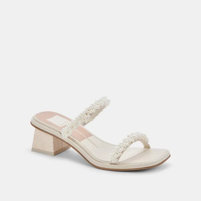 Dolce Vita River Pearl Heels Vanilla Pearls Women Heels