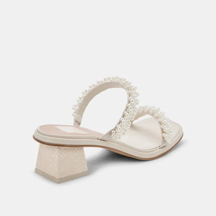 Dolce Vita River Pearl Heels Vanilla Pearls Women Heels