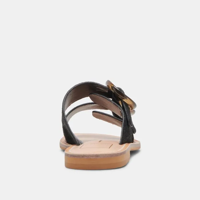 Dolce Vita Secily Sandals Onyx Suede Women Sandals