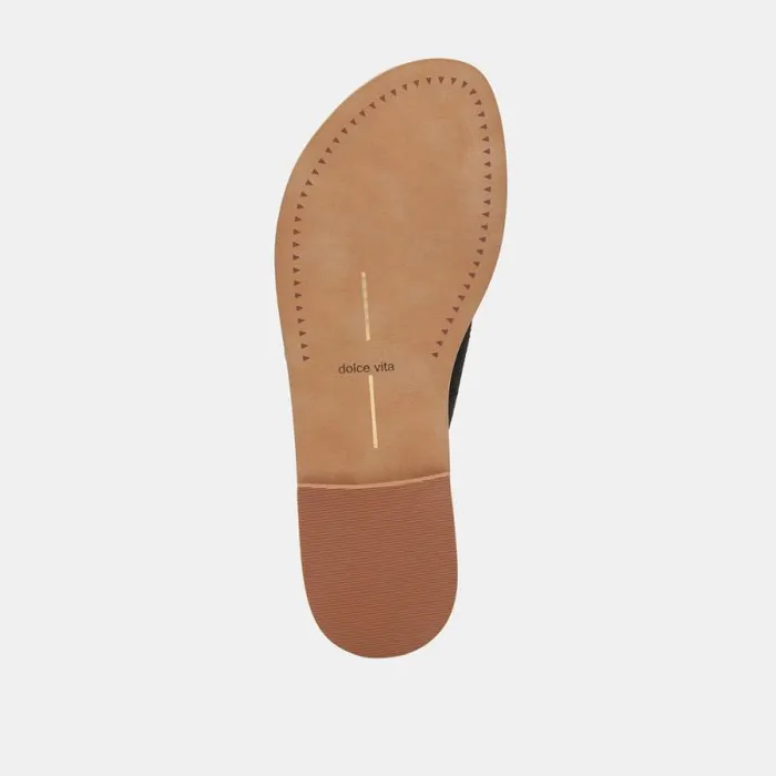 Dolce Vita Secily Sandals Onyx Suede Women Sandals