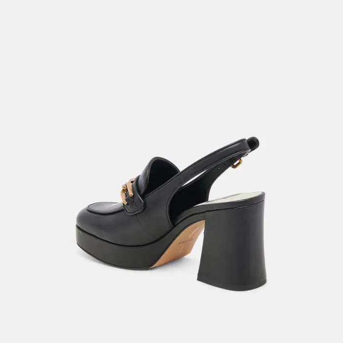 Dolce Vita Sirus Heels Black Leather Women Heels