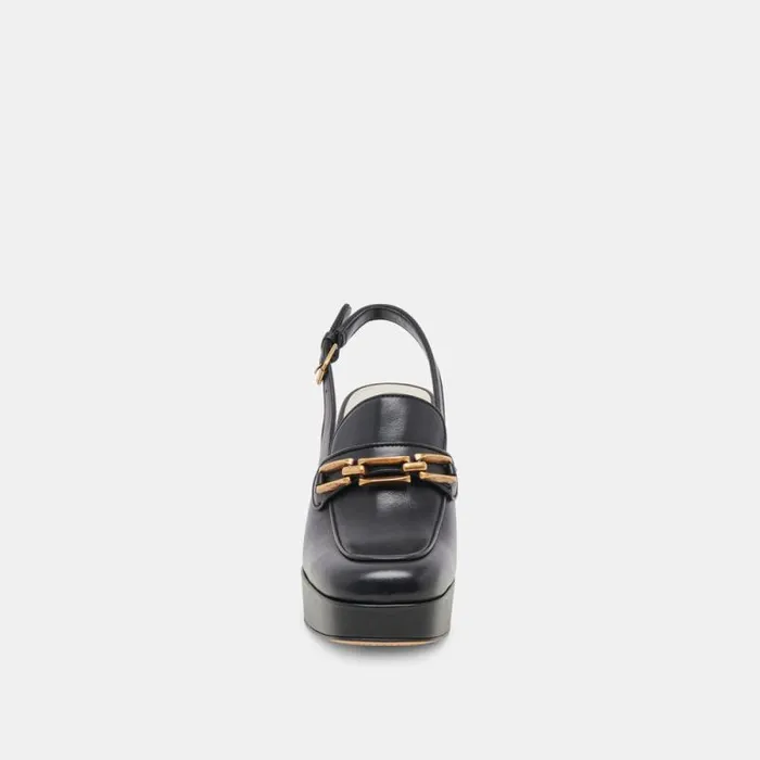 Dolce Vita Sirus Heels Black Leather Women Heels
