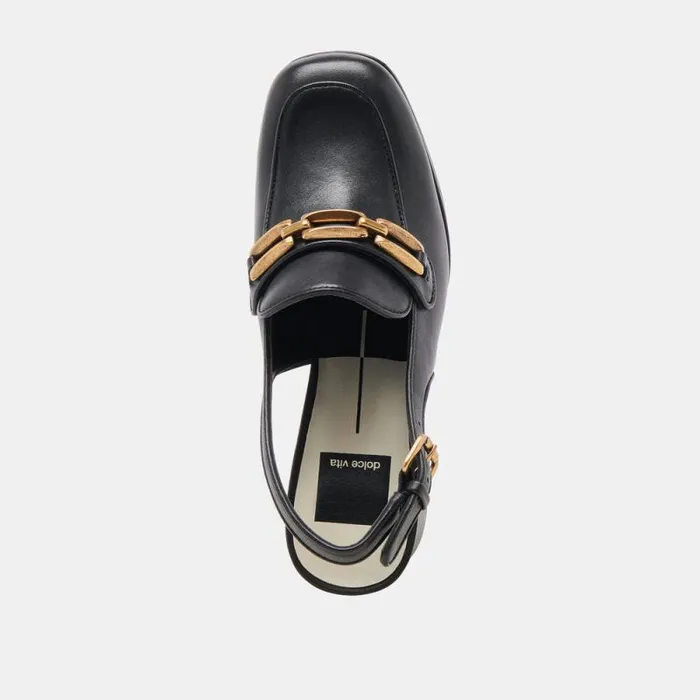 Dolce Vita Sirus Heels Black Leather Women Heels