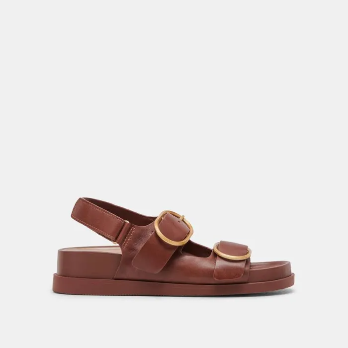 Dolce Vita Starla Sandals Brown Leather Women Sandals