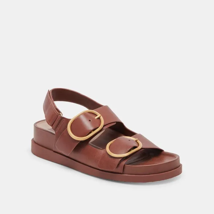 Dolce Vita Starla Sandals Brown Leather Women Sandals