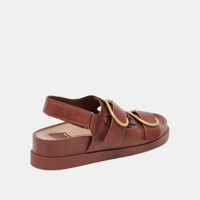 Dolce Vita Starla Sandals Brown Leather Women Sandals