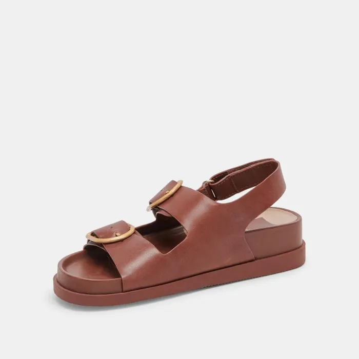 Dolce Vita Starla Sandals Brown Leather Women Sandals
