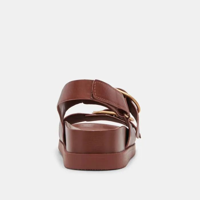 Dolce Vita Starla Sandals Brown Leather Women Sandals