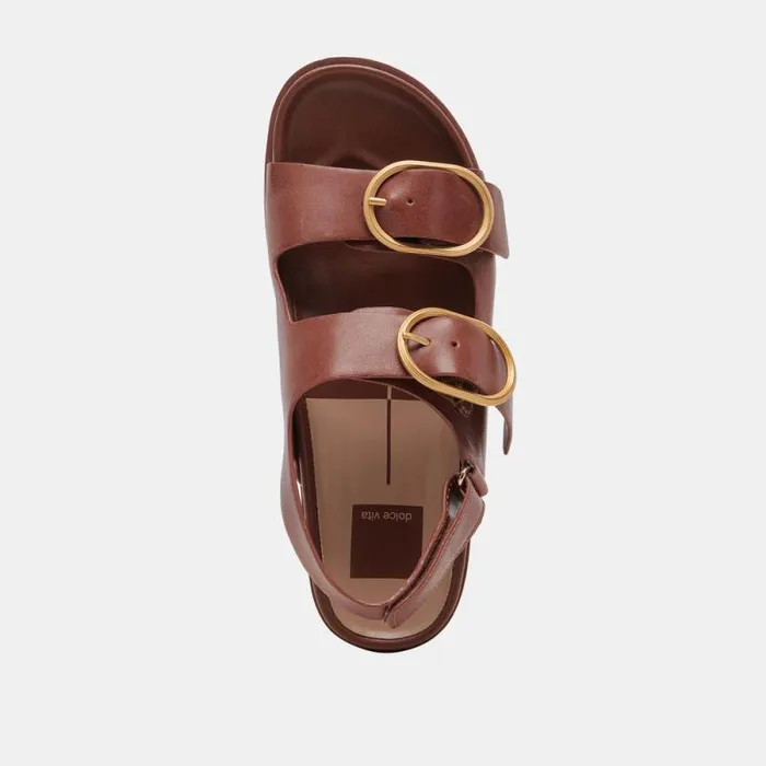 Dolce Vita Starla Sandals Brown Leather Women Sandals